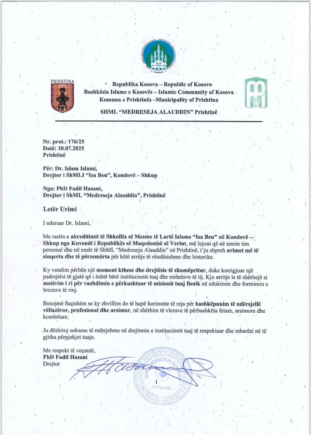 L E T Ë R F A L Ë N D E R I M L E T Ë R F A L Ë N D E R I M